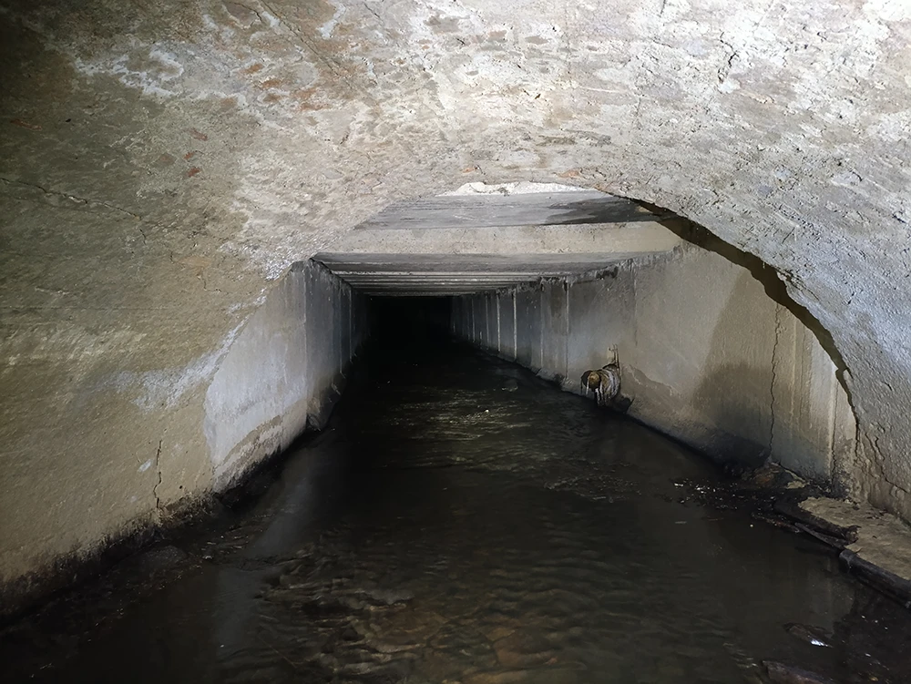 Бетонный короб коллектора