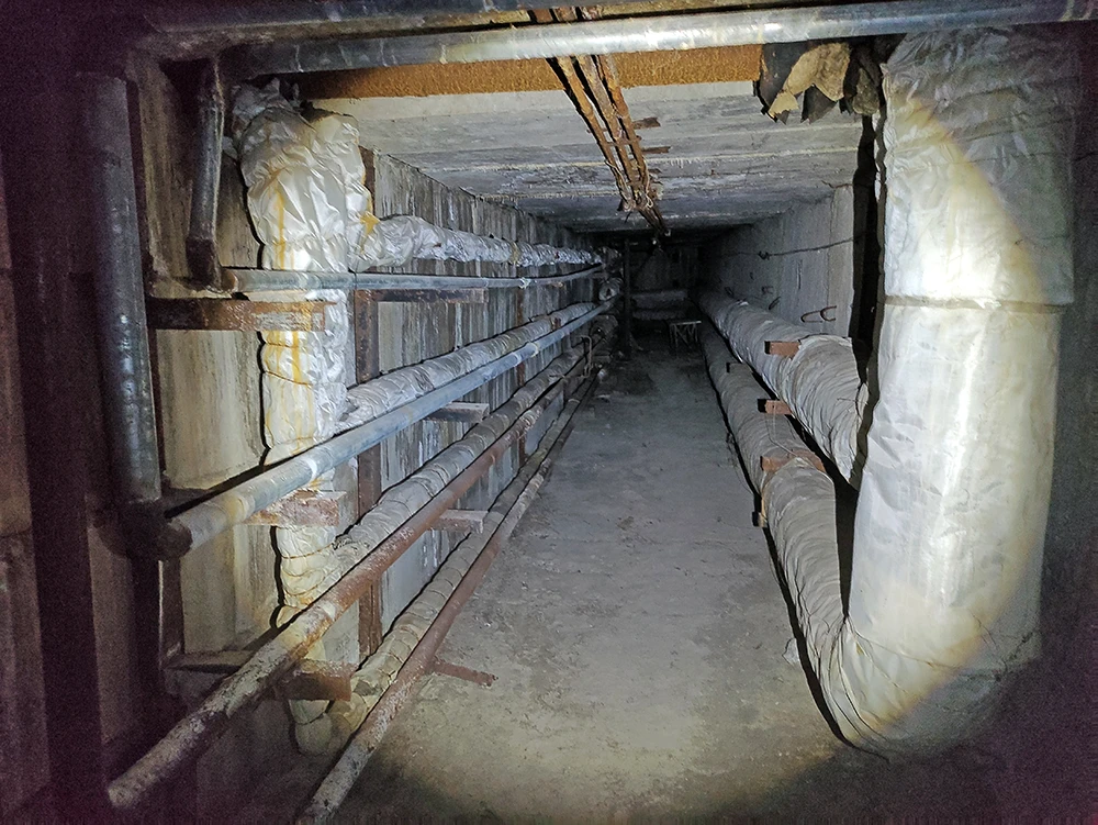 Начало трубно-кабельного коллектора