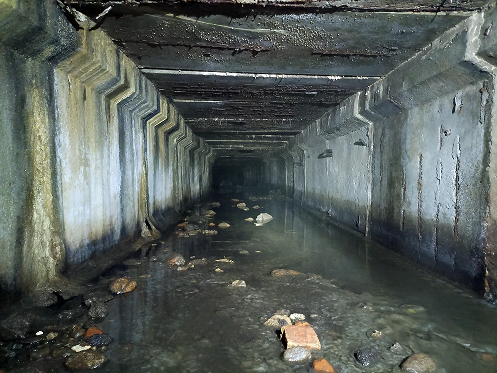 Одна из частей подземного коллектора