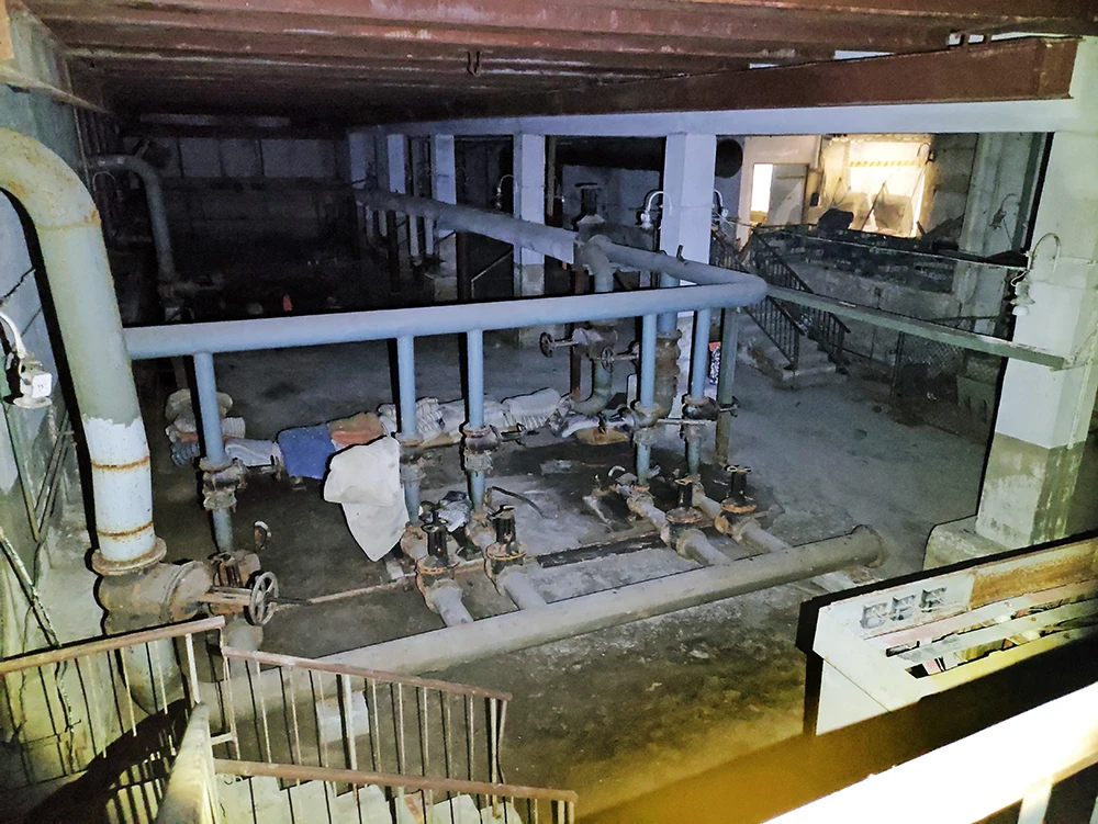 Вид на цех насосной станции