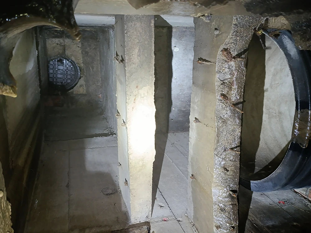 Врезка диаметром 1,5 метра