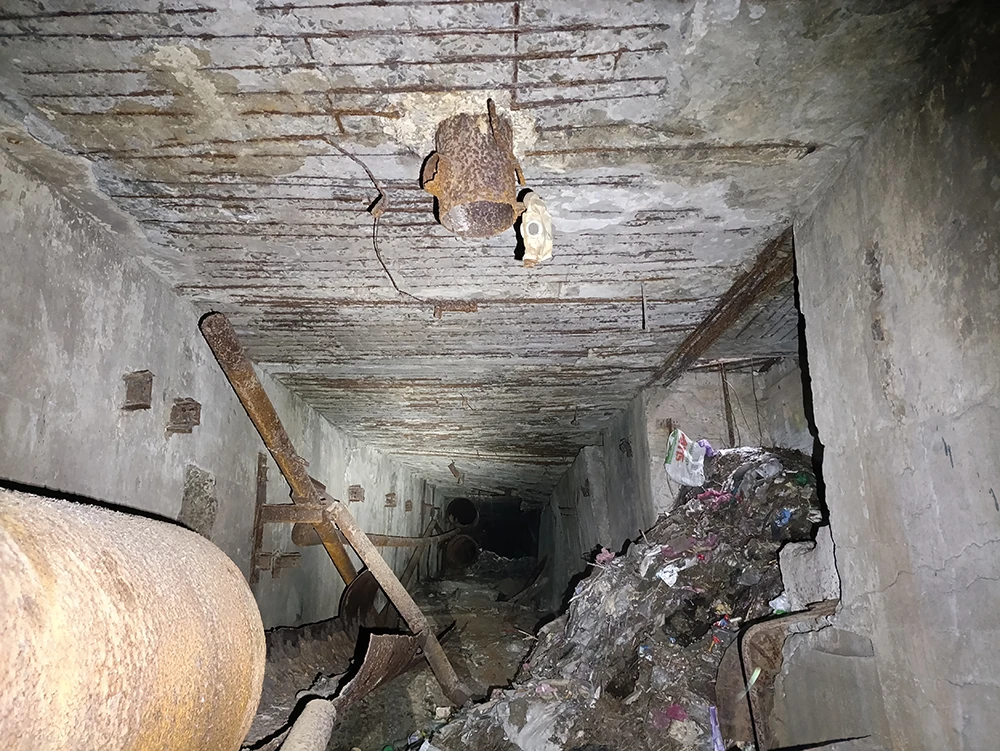 Большая часть металла вырезана